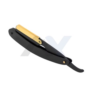 Fabricant de rasoirs droits personnalisés pour hommes avec étui en cuir, logo personnalisé, design couleur, rasoir de barbier professionnel - Product Image 2