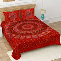 Parure de lit en coton faite à la main avec imprimé au bloc, ensemble de literie en coton imprimé à la main indien, draps plats en coton, couvre-lit imprimé à la main
