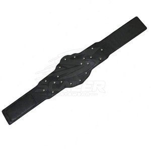 Ceinture de lutte décorative en cuir avec logo personnalisé au centre, sangle réglable, respirante, pour événements sportifs professionnels - Product Image 5