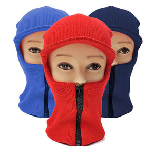 Cagoule unisexe en polaire tricotée, masque facial respirant et imperméable, couleurs rouge, bleu, marine, pour l'extérieur, hiver, couverture intégrale, taille adulte 54-56CM, SKI - Product Image 1