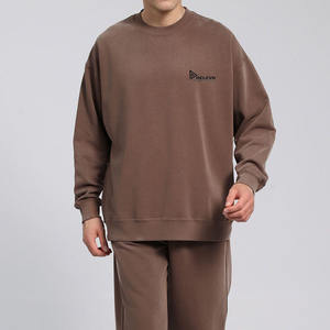 En stock, envío inmediato: Sudadera con capucha y cremallera, estilo streetwear, personalizable, lisa, de peso pesado 280 g/m², con efecto vintage lavado y hombros caídos, para otoño. - Product Image 2