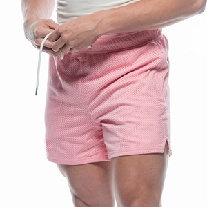 Pantalones cortos de malla de secado rápido de baloncesto de verano de calle para hombre personalizados OEM cómodos con cintura elástica tela de algodón con logotipo personalizado - Product Image 3