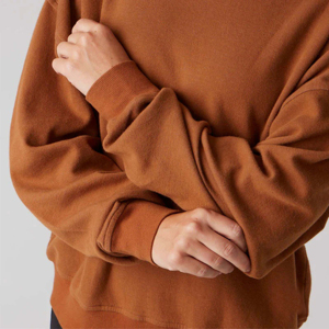 Sweat-shirt en molleton imprimé respirant décontracté pour femme, collection hiver, logo personnalisé sur le devant, couleur personnalisable, séchage rapide, 100 % coton - Product Image 4