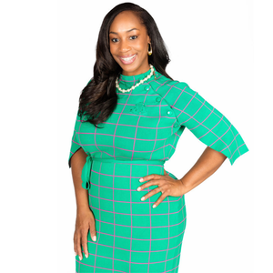 Vestido Oxford Verde Kelly para Mujer, con Mangas Tipo Capa, Diseño Elegante con Hombros Caídos, Atuendo Clásico Informal para Fiesta, Moda Elegante para Damas - Product Image 2