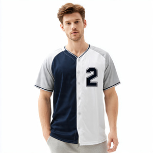 Maillot de baseball personnalisé, vêtements de sport hautement respirants, manches courtes, maillots de softball et de baseball pour hommes - Product Image 1