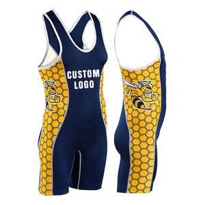 Professional Wrestling <b>Singlets</b> Custom Printed Athletic Competition Uniform <b>for</b> Teams and Clubs - Product Image 4