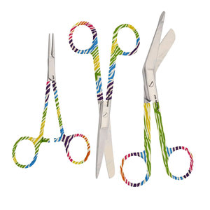 Ciseaux à pansements de premiers secours en acier inoxydable certifiés CE, instrument médical de qualité supérieure personnalisé pour infirmières, dispositifs médicaux - Product Image 1