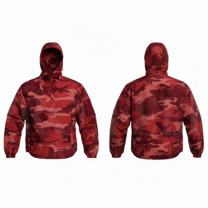 Hot Sale Custom Zipper Closure Hooded Windbreaker <b>Jacket</b> Lightweight Waterproof Outdoor Utility <b>Pullover</b> Hoodie <b>Jackets</b> - Product Image 2
