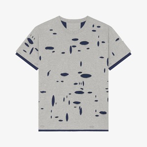Vente en gros usine – T-shirts homme 100 % coton, effet vieilli, manches courtes, col rond, couleur unie - Product Image 1