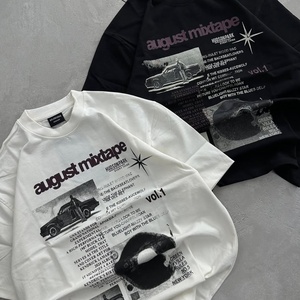 เสื้อยืดโอเวอร์ไซส์พิมพ์ลายกราฟิกสไตล์เรโทร ผ้าคอตตอนเนื้อหนัก 240GSM คุณภาพสูง - Product Image 3