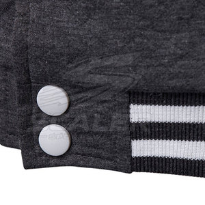 OEM Custom Made High Quality Men Winter Varsity Jacket <b>Fleece</b> Fabric Stand Front Breathable Windproof for Long Lasting Use - Product Image 6