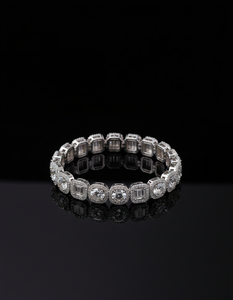 Premium Diamond Tennis <b>Bracelet</b> 14KT 10KT Gold Custom Collet Design Elegant Luxury Designer Jewelry for Women Gift - Product Image 3