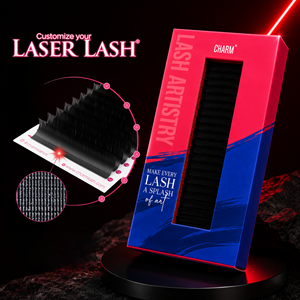 Pestañas de Visón Charmlash al por Mayor con Logotipo Personalizado, Extensiones de Pestañas con Láser, Bandejas de Pestañas de Seda de Marca Privada, Mega Volumen C CC D DD - Product Image 1