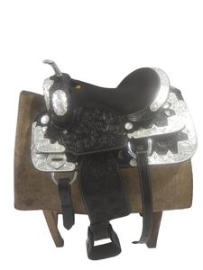 Selle Western en cuir de vache véritable toutes saisons, siège souple, couleur personnalisable, design personnalisé, logo personnalisé, tailles personnalisées, équitation - Product Image 3