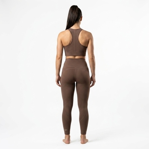 Conjunto Deportivo de Dos Piezas para Mujer, Sujetador Deportivo de Cuello Alto y Leggings de Cintura Alta, Ropa Deportiva para Yoga y Ejercicio - Product Image 2