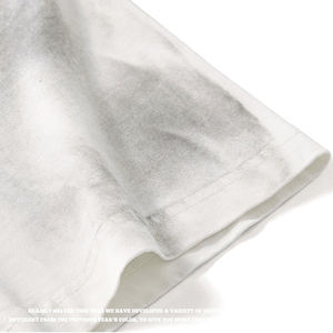 เสื้อยืดโอเวอร์ไซส์ชาย แขนสั้น คอเต่า ผ้าโพลีเอสเตอร์ผสมคอตตอน 280GSM พิมพ์ลายแบบวอช ทรงยาว สวมใส่สบายๆ - Product Image 5