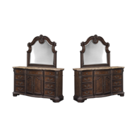 Commode de chambre à coucher de style européen simple et luxueux, meuble de rangement, coiffeuse avec miroir, prix de gros