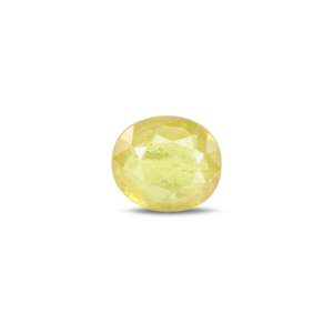 Yellow Sapphire 4.27 Carat Oval Cut Loose Gemstone for Fine Jewelry - Product Image 1