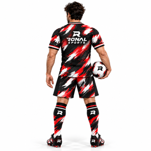 Uniformes de Fútbol de la Mejor Calidad, 100% Poliéster, Conjuntos de Camisetas Deportivas Sublimadas para Adultos, en Oferta 2026 - Product Image 4