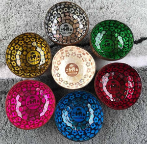 SET Bols en coquille de noix de coco laqués respectueux de l'environnement du Vietnam - Product Image 4