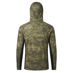 Sweat à capuche de pêche pour homme, manches longues, couleur unie, sublimation personnalisée, anti-UV 50+, séchage rapide, respirant, pull-over, vêtements d'extérieur pour adulte - Product Image 2