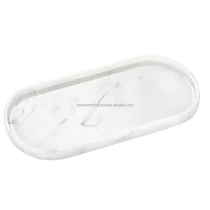 Plato ovalado de resina epoxi de diseño europeo, diseño de mármol y bandeja de servicio de resina de alta calidad al mejor precio de venta - Product Image 4