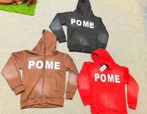 Sudadera con capucha de algodón polar con estampado serigrafiado resistente al sol, la más demandada, para hombre, con cremallera y pedrería. - Product Image 1