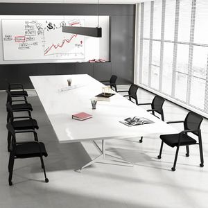 Set di 2 Sedie da Ufficio Impilabili con Rotelle e Schienale in Rete Confortevole - Product Image 3