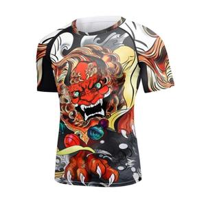 Custom Logo Streetwear <b>Box</b> Cut Tee T Shirt Heavyweight Cropped Top T Shirt Graphic Cotton Oversized Boxy Fit T-Shirt Men - Product Image 2