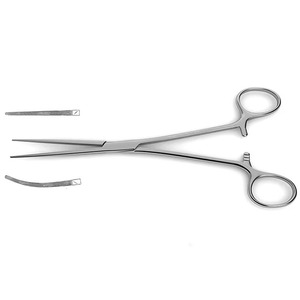 Pinzas Intestinales Quirúrgicas Bainbridge de Acero Inoxidable de 19 cm, Reutilizables, Rectas y Curvas para Procedimientos Precisos - Product Image 6