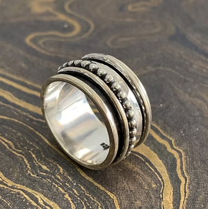 Handmade Silver 925 <b>Spinner</b> Unisex <b>Ring</b> for Everyday Wear comfortable fit Best for Gifts Any Occasion - Product Image 3