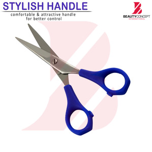 Multicolor Plastic Handle <b>Barber</b> Scissors <b>Set</b> Professional Stainless Steel Hair Cutting Shears for Home & Salon Use - Product Image 4