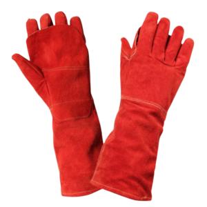 Guantes DE SEGURIDAD DE CUERO dividido de piel de vaca de alta resistencia al fuego delantal de trabajo con protección de manos mejorada Palma - Product Image 1