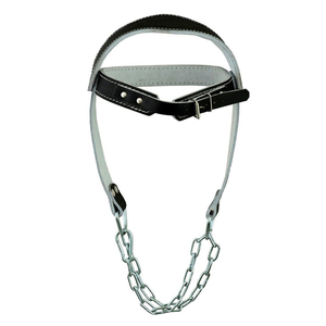 Professional <b>Leather</b> Head <b>Harness</b> Neck Exerciser for Bodybuilding Comfortable Padded Strength Trainer for <b>Leather</b> Head <b>Harness</b> - Product Image 1