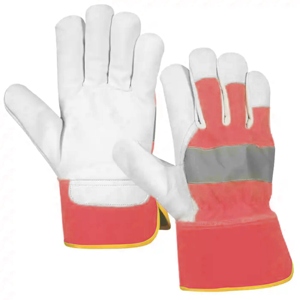 Gants de travail de sécurité en cuir de chèvre naturel de qualité supérieure, gants de rigueur canadiens pour la protection des mains lors des travaux manuels - Product Image 6