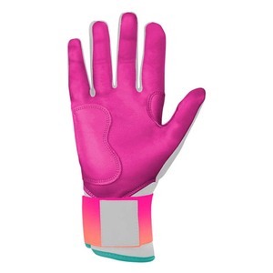 Gants de frappe en cuir PU rose avec paume rembourrée et fermeture auto-agrippante pour l'entraînement, unisexe adulte - Product Image 4