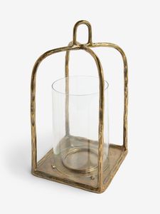Minimalist Industrial Metal Candle Holder <b>Large</b> Decorative Hurricane <b>Lanterns</b> for Luxury <b>Lantern</b> Living Room or Outdoor Patio - Product Image 6