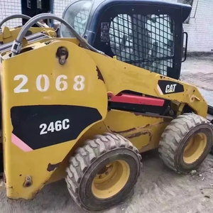 Chargeuse compacte sur pneus Caterpillar CAT246C CAT246D de qualité supérieure, 3 tonnes, godet de 0,35 m³ - Product Image 1