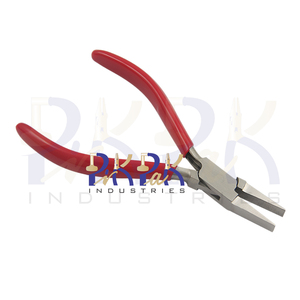 130mm Flat Nose <b>PVC</b> Handle Pliers Smooth Jaws Without Spring Circlip Crimping Jewelry Making DIY Crafts-Customizable OEM Options - Product Image 5