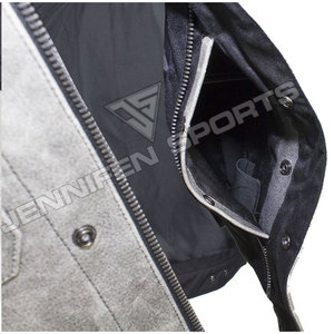 Chaleco de Motociclista para Hombre, Estilo Swat, Cuero Vacuno Premium, Cintura Ajustable y Bolsillos Ocultos, Chalecos 2026 - Product Image 5