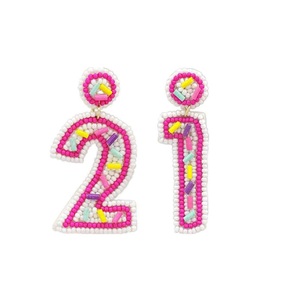 Handmade Seed <b>Beads</b> Beaded Embroidery Christian Drop Earrings Boho Jewelry Trend Fashion Customized <b>Color</b> Unisex Gift - Product Image 1