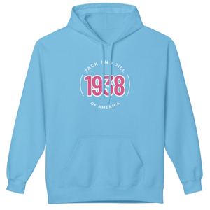 Pink Graphic <b>Light</b> Blue Hoodie <b>Circle</b> Embroidered Fleece Pullover Sweatshirt Long Sleeve Unisex Casual Winter Fashion Apparel - Product Image 1