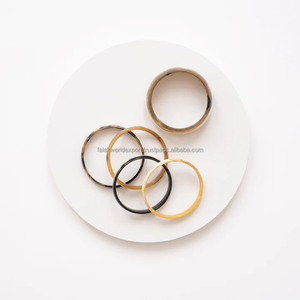 Brazalete de cuerno de buey natural, joyería de cuerno de búfalo moderna ultrafina para mujer, brazaletes artesanales naturales para mujer de FWE - Product Image 5