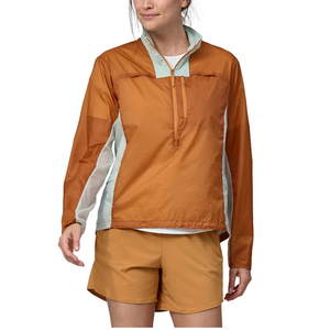 Custom Women's Color Brown Windbreaker Tracksuit 2-Piece <b>Set</b> with Half Zip Cropped Jogger Winter Plus Size Hooded Coat - Product Image 1