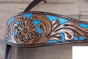 Ensemble de têtière et de peitorale de haute qualité pour cheval, style western - Product Image 4