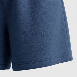 Conjunto de 2 Piezas para Mujer, Sudadera con Capucha y Pantalones Cortos, Color Sólido, Manga Corta, Corte Holgado, Informal, de Algodón, Sudadera y Pantalones Cortos por Encima de la Rodilla, Primavera Verano - Product Image 6