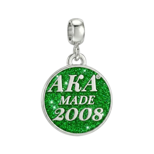   Pulsera Elegante para Mujer, Fabricada en 2008, Color Verde y Plateado, Joyería con Dijes, Accesorio de Moda para la Muñeca, Inspirada en la Hermandad - Product Image 2