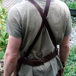 Delantal de Soldadura de Cuero Vacuno Resistente a las Llamas, Ropa Duradera, Delantal de Soldadura de Cuero Resistente al Calor y Protector - Product Image 2