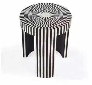 Mesa de Centro/Consola Moderna Hecha a Mano con Incrustaciones de Hueso y Concha, Duradera, de Lujo, Decoración para el Hogar, Regalo de Boda, Muebles de Diseño Personalizado - Product Image 1