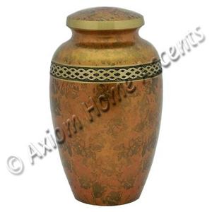 Luxurious Brass Cremation Urn With Detailed Craftsmanship and Smooth Finished for Cherishing <b>Memories</b> by Axiom Home Accents - Product Image 2